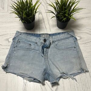 Free People Light Blue Jean Shorts